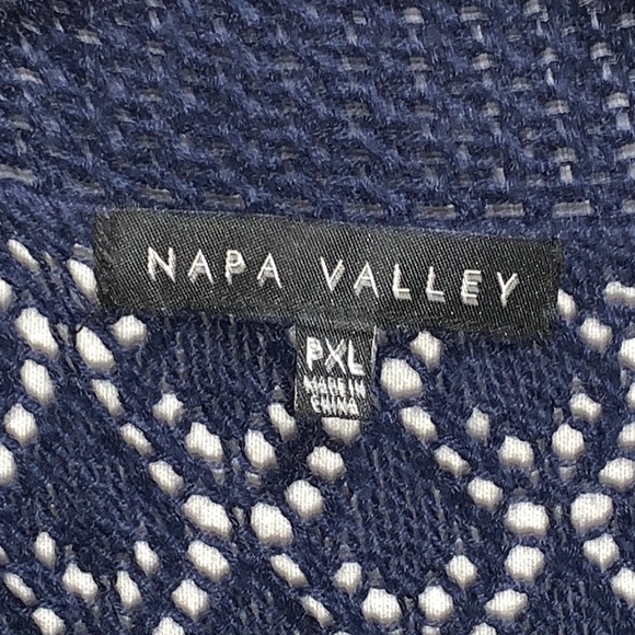 Navy Petite open cardigan - Picture 6 of 7